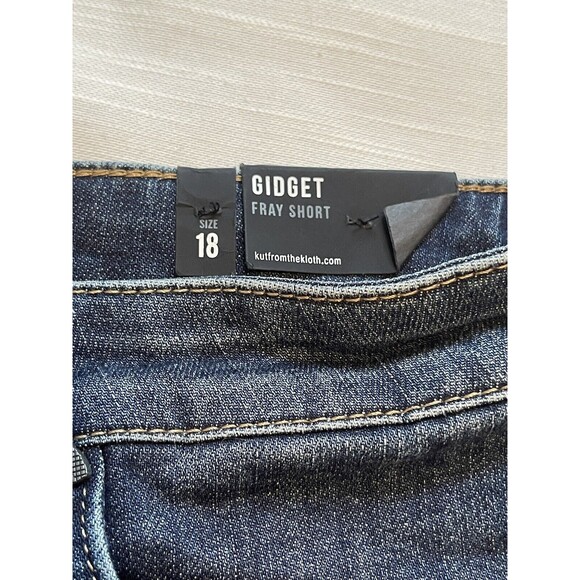 Kut From The Kloth Gidget Fray Short Sz 18 New - Picture 7 of 10